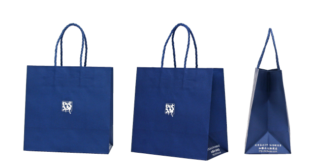 【70円】まるで藍染め！味噌醸造所様のオリジナル紙袋の制作事例