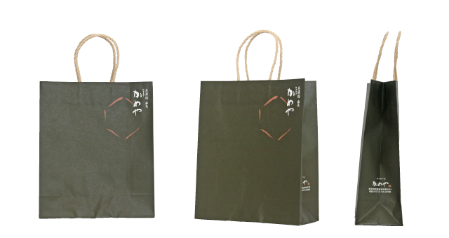 【50円台】カステラ店様の重厚感あるオリジナル紙袋の制作事例