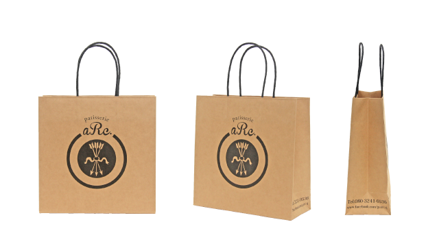 【単価30円台】洋菓子店様の素朴で愛らしいオリジナル紙袋の制作事例